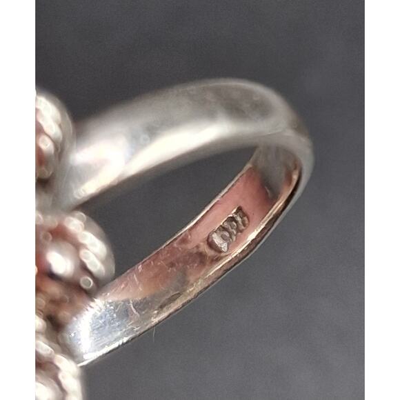 Spiny Oyster Turquoise Ring, Size 6, Southwestern, Orange, Sterling Silver - Picture 11 of 11